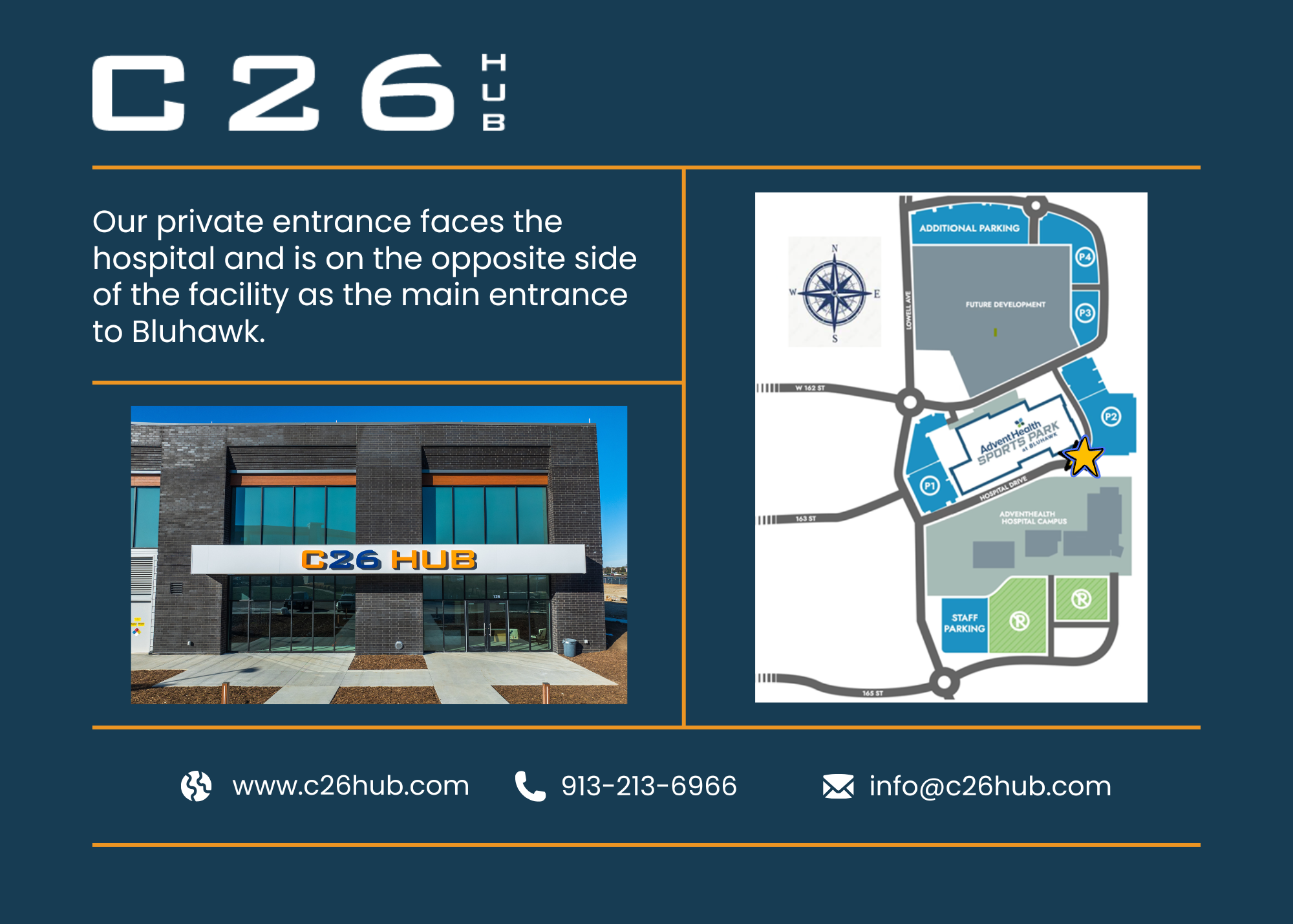 The C26 Aquatics facility inside Bluhawk