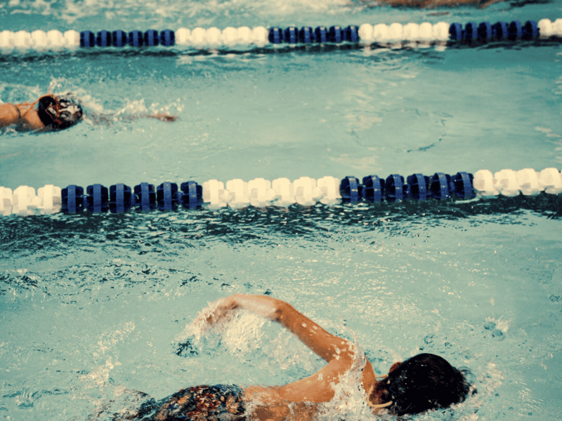 The three-lane lap pool at the C26 Hub